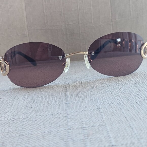 Vintage Escada Women Rimless Sunglasses E1198 Eyeglasses Gold Frame main image 13